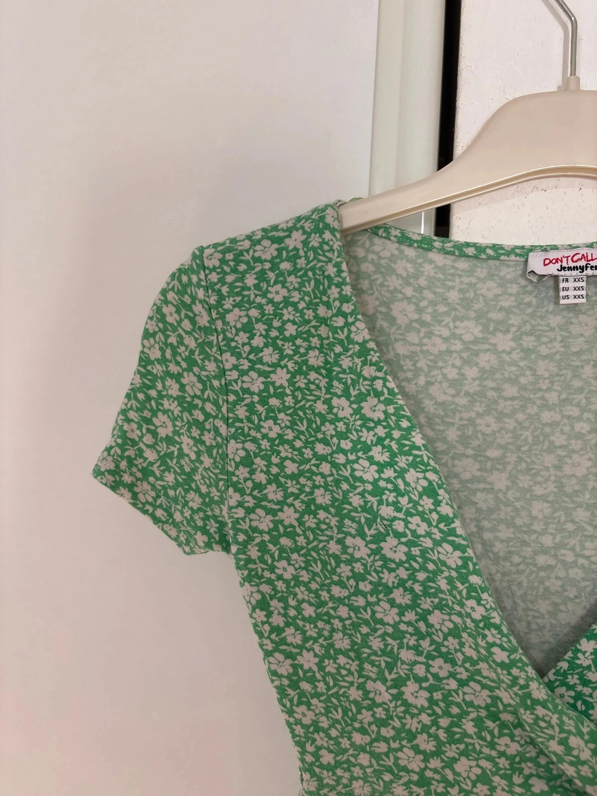 Vestido verde con flores Jennyfer 12 años – photo 3
